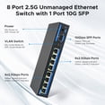 thumbnail image 3 of Conmutador Ethernet TEROW de 8 puertos y 2,5 Gbps con 1x10G SFP+, 3 of 9