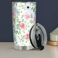 thumbnail image 3 of Rose Flower Tumbler, 20 Oz Stainless Steel Insulated Tumbler - Christmas Gifts Stocking Stuffers for Women Girls, Valentines Day,Birthday Gifts for Daughter,Wife,Girlfriend, 3 of 6