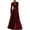 Wine, variant on Women's Velvet Dress Long Sleeve Round Neck Solid Color Gold Velvet Maxi Dress for Fall Winter Casual,Black,L