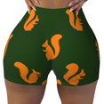 thumbnail image 2 of Fotbe Bold Squirrel Silhouettes Shorts Sin Costuras – Shorts Deportivos de Cintura Alta para Mujer, Elásticos para Gimnasio, Yoga, Running o Ciclismo-Medium, 2 of 8