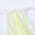 thumbnail image 5 of TANBOM Men's Mesh Ice Silk G-String Thong Underwear - Comfortable & Lightweight 1Pack Yellow 3XL, 5 of 6