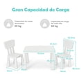 thumbnail image 3 of Costway Set con Mesa y 2 Sillas para Niños Comer Dibujar Escribir y Hacer Manualidades 76,5 x 54,5 x 49,5 cm, 3 of 10