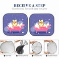 thumbnail image 6 of Disketp 2 Piece Dog Washes In A Pink Bath Pattern Windshield Sunshades,Folding Windshield Sun Shade For Car Suv Trucks Sedan,Blocks Uv Rays Sun Visor Protector-Small, 6 of 7
