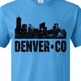 thumbnail image 4 of Inktastic Denver Colorado Skyline Grunge T-Shirt, 4 of 5