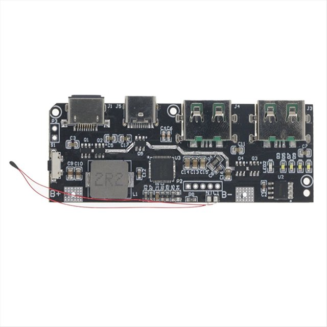 QC4.0 QC3.0 LED Dual USB 5V 4.5A 22.5W Micro/Type-C USB Banco de EnergíA MóVil 18650 MóDulo de Carga ProteccióN de Temperatura,B