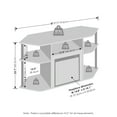 thumbnail image 4 of Furinno JENSEN Open Storage No Heat Decorative Electric Americano/Black, 4 of 8