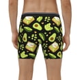 thumbnail image 4 of Salouo Avocado Toast Pattern Men's Boxer Briefs, Soft & Breathable Underwear Elastic Waistband Briefs for Men,1-Pack, 4 of 7