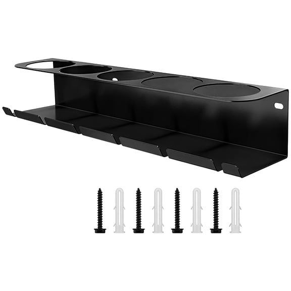 Aerosol Can Storage Rack Set — Wall-Mounted Holder for Spray Cans and Bottles — Pneumatic Tool Organizer — Ideal for Garages and Workspaces