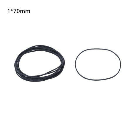 

10 Pcs Drive Flat Belts Rubber DVD Cassette Tape Recorder Turntable Strap Belt Cassette Tape Replacement Accessories 1mm