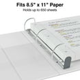 thumbnail image 3 of HITOUCH BUSINESS SERVICES 4-Pocket Heavy Duty 3" 3-Ring View Binders White 4/Pack 56265CT/24693CT, 3 of 7