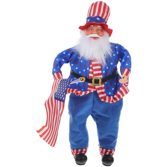 Showcase Display Adorn Independence Day Old Uncle Doll Ornament Patriotic Gift
