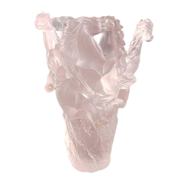Jarrón de resina con forma de caballo, florero moderno para fotos, maceta para mesa Transparente