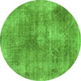 thumbnail image 1 of Ahgly Company Indoor Round Abstract Green Modern Area Rugs, 4' Round, 1 of 4