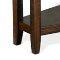 thumbnail image 4 of Flint Chairside Table with Shelf, 24 Inch Angled Dark Brown Mahogany, 4 of 5