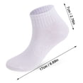 thumbnail image 6 of Deago 6 Pairs Mens Ankle Running Socks Athletic Casual Low Cut Breathable Moisture Wicking Short Sports Socks for Men (White), 6 of 7