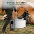 thumbnail image 2 of Hot Tent Stove, Portable Wood Burning Stove with 7 Chimney Pipes, Ideal for Camping, Cooking & Winter Heating, 2 of 6