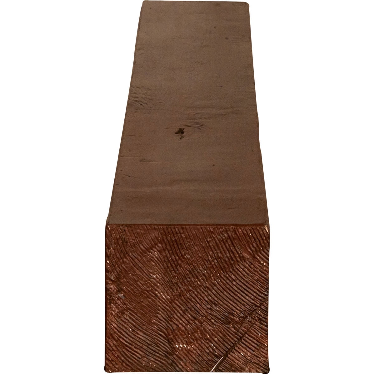 Ekena Millwork 8"H x 10"D x 36"W Knotty Pine Faux Wood Fireplace Mantel, Natural Pecan