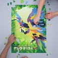 thumbnail image 3 of South Beach, Florida, Macaw Flying in Jungle Scene, Vector Geometric (1000 Piece Puzzle, Size 19x27, Challenging Jigsaw Puzzle for Adults and Family, Made in USA), 3 of 4