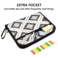 thumbnail image 2 of Organ Folder 14.2 x 0.8 x 10.6 Inches 13 Separate Pockets A4 Size Documents Folder A Sort Storage File Manager For The Home Office Black and White Pattern, 2 of 7