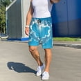 thumbnail image 6 of Logiee Heart Shaped Cloud Print Men's Pajama Shorts with Drawstring & Pockets,Sleep Shorts for Men,Sleepwear Bottoms,Elastic Waistband Loungewear-Medium, 6 of 6
