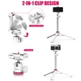 thumbnail image 2 of Trípode Ulanzi MT-44 Mini soporte de trípode extensible Palo de selfie portátil flexible con cabezal de bola giratorio de 360 ° Placa de liberación rápida Clip para teléfono Max. Carga de 1,5 kg para Maboto Trípode, 2 of 7