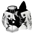 thumbnail image 3 of Sudadera con capucha con cremallera de otoño para hombre, sudaderas casuales con capucha para hombre, sudadera con capucha con estampado de calavera, sudadera con capucha estampada moderna, holgada y, 3 of 5