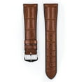 thumbnail image 2 of Hirsch Ian Alligator Leather Watch Strap - Golden Brown - L - 20mm - Silver Buckle, 2 of 9