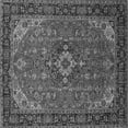 thumbnail image 1 of Ahgly Company Indoor Square Medallion Gray Traditional Area Rugs, 3' Square, 1 of 1