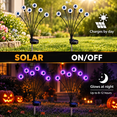 thumbnail image 3 of LOMYOLO Halloween Solar Eyeball Lights Outdoor, 2 Pack 12 LED Scary Swaying Eye Landscape Path Lights Waterproof Solar Garden Lights for Yard Lawn Walkway Patio Halloween Decorations Party Decor, 3 of 8