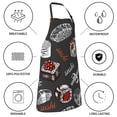 thumbnail image 6 of Bingfone Japanese Sushi Hashi Apron Gifts For Men, Women Professional Grade Chef Apron For Kitchen,Bbq & Grill, 6 of 8