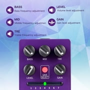 FLAMMA FS06 Digital Preamp Pedal Guitar Pedal with Bulit-in Cabinet Simulation 7 Models Saveable Preset