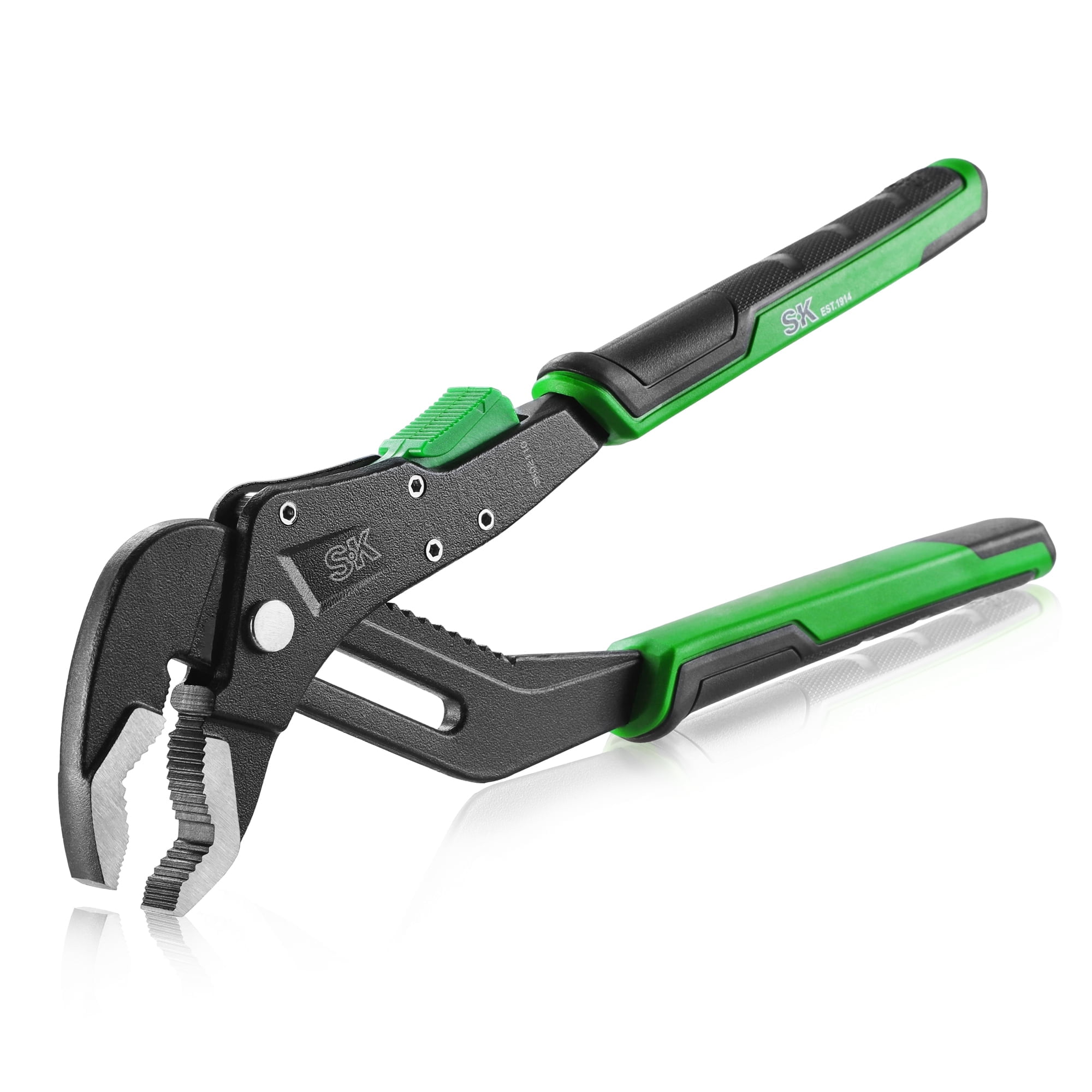 SK Hand Tools 10" V-Jaw Quick Adjust Groove Joint Plier