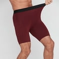 thumbnail image 2 of hoksml Men's Pocket Compression Mid Thigh Underwear Shorts, Wide Waistband Moisture Wicking Athletic Base Layer Shorts for Running Cycling Workout Daily Wear, 2 of 4