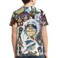 thumbnail image 2 of Gorillaz Noodle Music Teen T-Shirt Crewneck Short Sleeve Double-Sided Print Summer Tee Shirts Top For Youth Boys Girls Children Small, 2 of 7