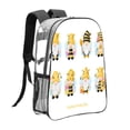 thumbnail image 3 of Sikiie Gnomes Honey Bee Clear Backpack, Transparent Bookbag for School for Women Men, Capacity Clear Bag for College, Travel, 3 of 7
