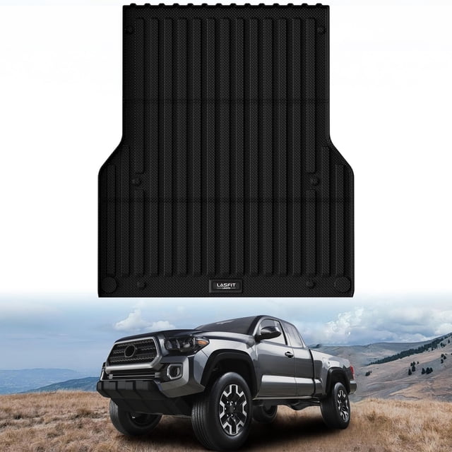 Alfombrilla LASFIT para camión Toyota Tacoma 2005-2023, 5 pies, color negro