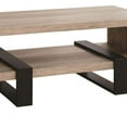 thumbnail image 3 of Modern Coffee Table - Driftwood & Black Metal - Open Shelf Design - Living Room Accent Table, 3 of 4