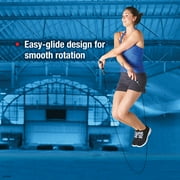 SPRI Performance Steel Cable Jump Rope, Black, 9 feet