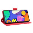 thumbnail image 5 of Case for Samsung Galaxy M62 Cover Adjustable Detachable Card Holder Magnetic closure Leather Wallet Case - Red, 5 of 5