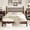 Walnut, variant on Noble House Queen Size Wood Platform Bed with Gourd-Shaped Headboard, Retro Wooden Bed Frame with Slat Support, Walnut