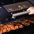 thumbnail image 4 of ASMOKE AS700P 700 sq. in. Skylights Wood Pellet Grill Smoker 8 in 1 BBQ  - Black, 4 of 11