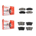 thumbnail image 1 of SIM Front Rear Semi-Metallic Brake Pads Kit for Car Honda Accord Acura TL TSX CL RL KSM-100335, 1 of 8