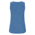 thumbnail image 5 of Aofany Summer Womens Tank Tops U Neck Casual Flowy Sleeveless Shirts Textured Loose Basic Tops for Women, 5 of 7