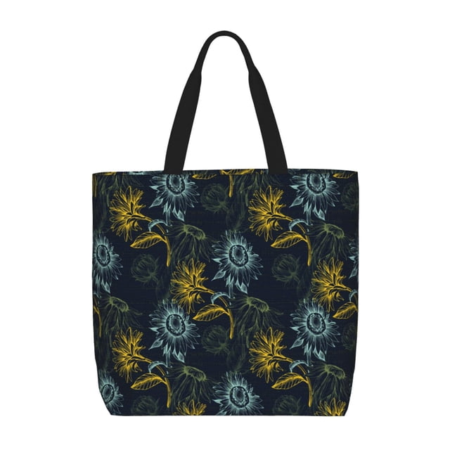 Balery Sunflowers Bolsa de Mano para Mujeres con Cremallera, Bolsa de Gimnasio con Compartimentos, Bolsa para Laptop, Bolsa para Trabajo