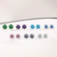 thumbnail image 6 of Limerencia Hypoallergenic G23 Titanium Earrings For Sensitive Ears, Simulated Diamonds (White), 6 of 8