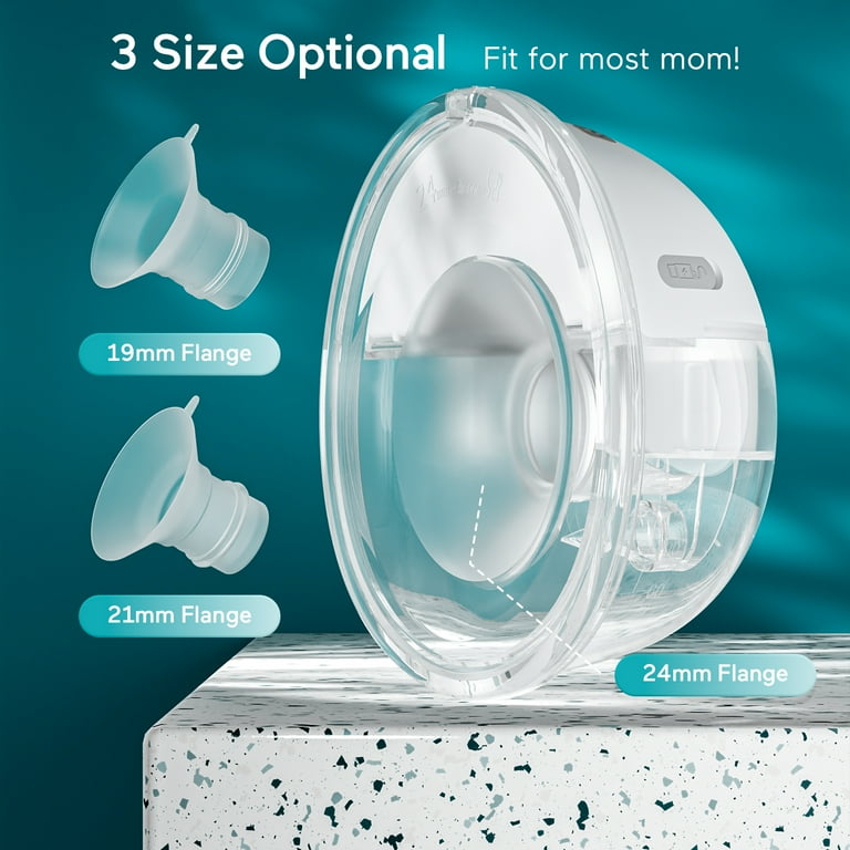 Paruu P16 Hands-Free Breast Pump with 3 Size Flanges, Wearable Electric Breast Pump Paruu P16 Hands-Free Breast Pump with 3 Size Flanges, Wearable Electric Breast Pump