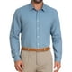 thumbnail image 1 of Camisas de vestir de negocios de manga larga con botones para hombres Inspire Chic, rayas, S azul, 1 of 5
