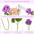 thumbnail image 3 of 50 Pcs Artificial Rose Flower Realistic Silk Roses with Stem Bouquet of Flowers Plastic Flowers Real Looking Fake Roses for Home Wedding Centerpieces Party Decorations (White), 3 of 6