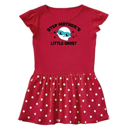 

Inktastic Cute Step Mother s Little Ghost with Stars Gift Toddler Girl Dress