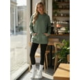 thumbnail image 5 of OALUXE Hoodies for Women Long Sleeve Shirts Pullover Sweatshirts Casual Fall Tunic Tops with Pocket, 5 of 7